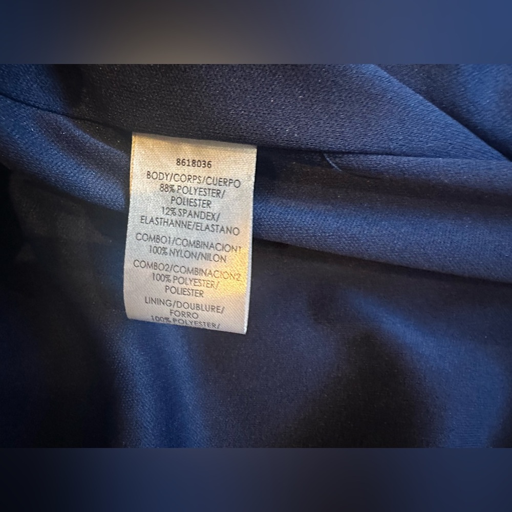 Js Collections Size 6 Nwot Navy Blue Column Dress… - image 5